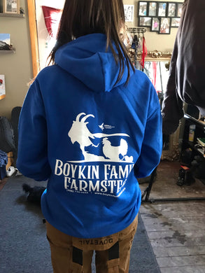 Farmstead Hoodie Sweatshirt (Blue)